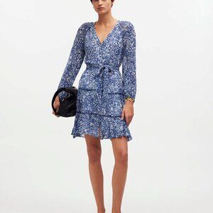 Madewell Floral Blue Dress